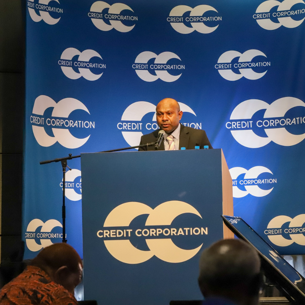 Credit Corporation Board Chairman Richard SInamoi, speaking during the 2022 Annual General Meeting